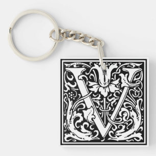 Porte-clefs William Morris Alphabet "V"
