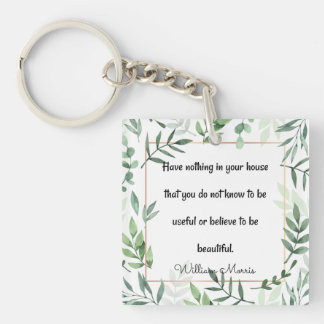 Porte-clefs William Morris, citant, N'Avez Rien... Magnet