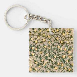 Porte-clefs William Morris Floral Fruit Garden Fleur Classique