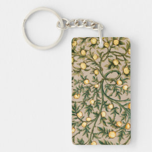 Porte-clefs William Morris Fruit Floral Jardin Fleur Classique