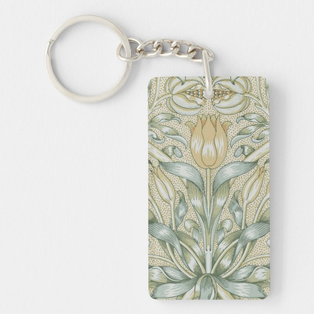 Porte-clefs William Morris Lily et de la grenade classique (Devant)