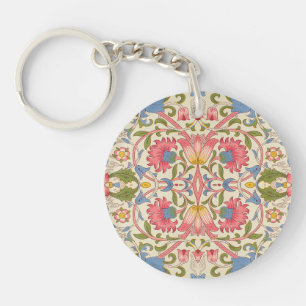 Porte-clefs William Morris Lodden papier peint à fleurs floral