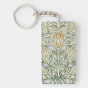 Porte-clefs William Morris Motif Grenade Antique Lily