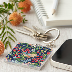 Porte-clefs William Morris Strawberry Thief