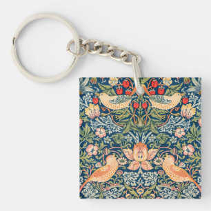Porte-clefs William Morris Strawberry Thief Design