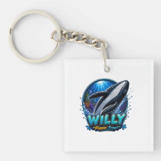 Porte-clefs Willy Baleine – Flippin' Libre. Drôle