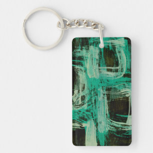 Porte-clefs Windows bleu vert I