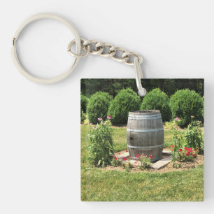 Porte-clefs Wine Barrel Garden Decor, Château Morrisette, VA