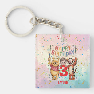 Porte-clefs Winnie l'Ourson   Joyeux Anniversaire