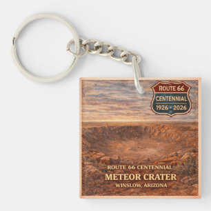 Porte-clefs Winslow Arizona Meteor Crater Centenaire