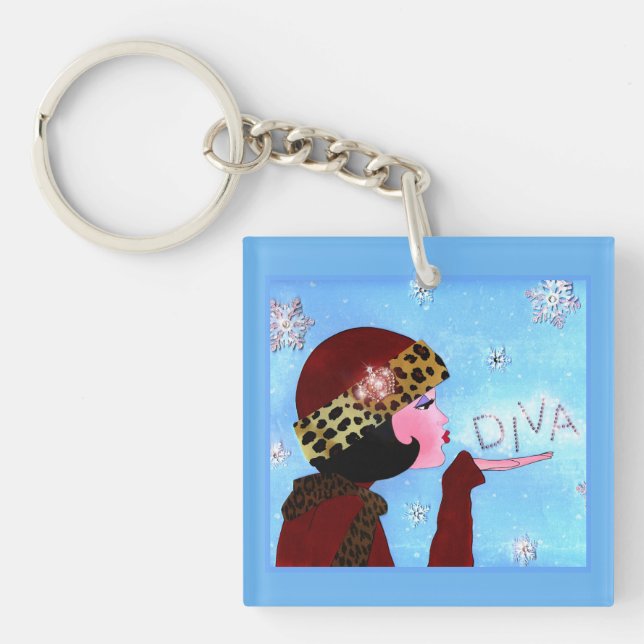 Porte-clefs Winter Sparkles Diva (Devant)