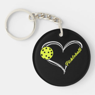 Porte-clefs Womens Love Pickleball - mignon match de picklebal