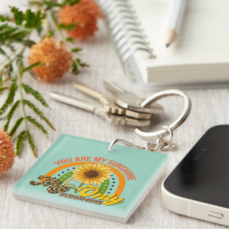 Porte-clefs Wordart Inspirant uniquement Sunshine