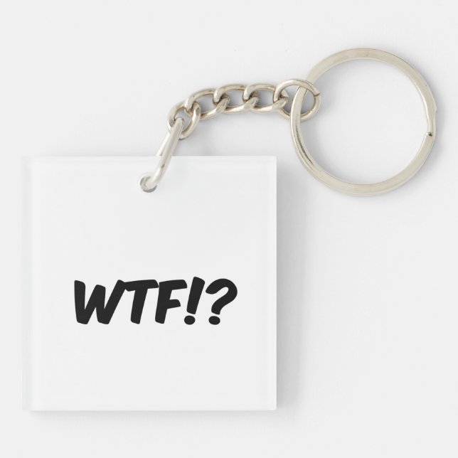 Porte-clefs WTF ! ? Phrase (Dos)