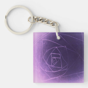 Porte-clefs Yaie violet couleur spirituelle