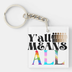 Porte-clefs Y'all signifie tout personnalisé