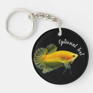 Porte-clefs Yellow Betta Fighting Fish