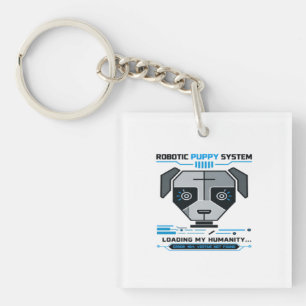 Porte-clefs Yeux de Robot Cyborg Futuriste Cybernétique Sci-Fi