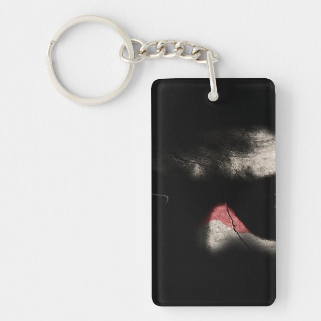 Porte-clefs Yeux noirs (Devant)