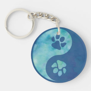 Porte-clefs Yin Yang Paw Porte - clé bleu