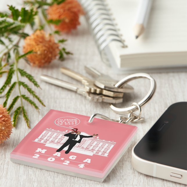 PORTE-CLEFS YO TRUMP SERVICE SECRET (Devant Droit)