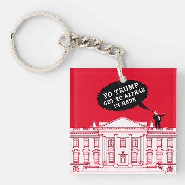 PORTE-CLEFS YO TRUMP - WHITEHOUSE (Devant)