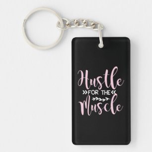 Porte-clefs Yoga Lover Hustle For The Muscle