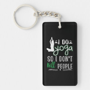 Porte-clefs Yoga Lover Je fais du yoga