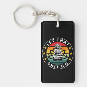 Porte-clefs Yoga Lover   Laisse Ça Faire Du Yoga