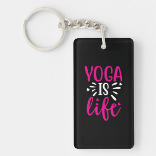 Porte-clefs Yoga Lover Le yoga est la vie