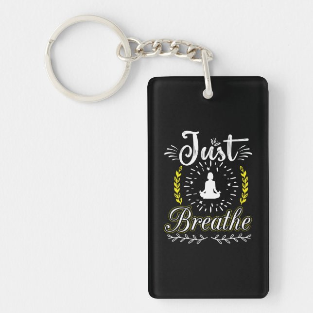 Porte-clefs Yoga Lover | Respirer (Devant)