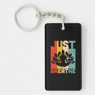 Porte-clefs Yoga Lover Respirez le Lotus Yoga