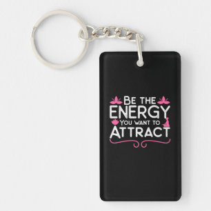 Porte-clefs Yoga Lover Soyez L'Énergie Que Vous Voulez Attir