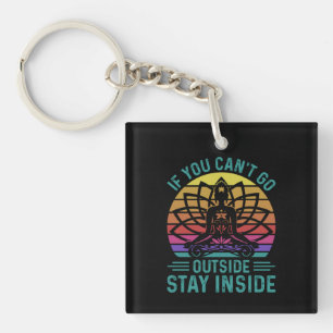 Porte-clefs Yoga Lover   Yoga Rester à l'intérieur