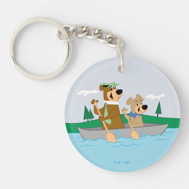 Porte-clefs Yogi Bear et Boo Boo Fun Canoe Adventure (Devant)
