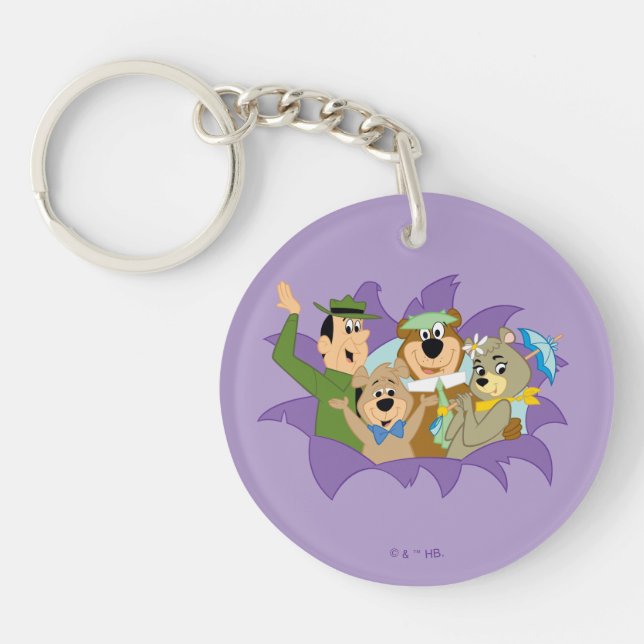 Porte-clefs Yogi Ours et amis Surprise (Devant)