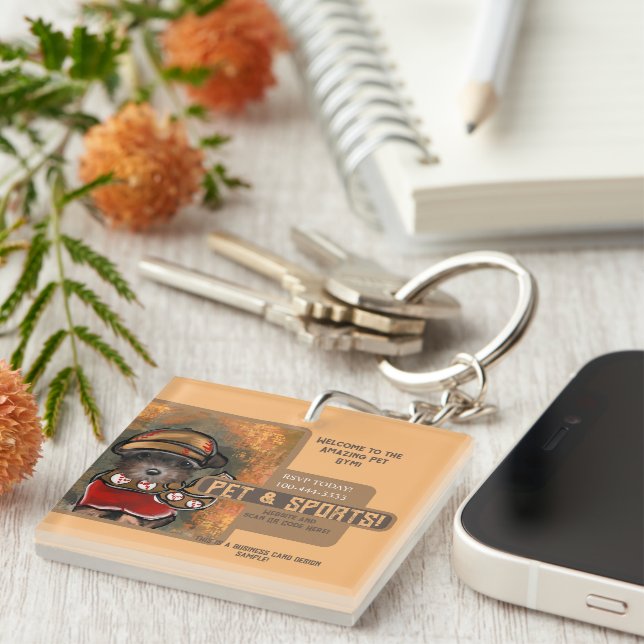 Porte-clefs Yorkie Poo  (Devant Droit)