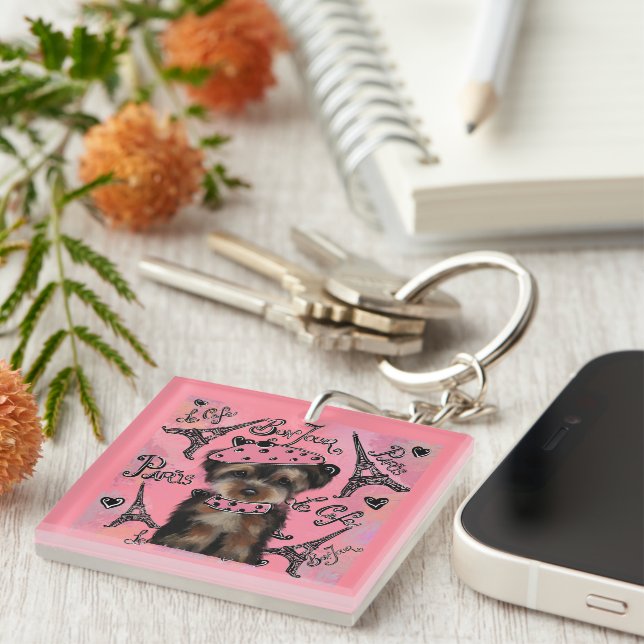 PORTE-CLEFS YORKIE POO (Devant Droit)