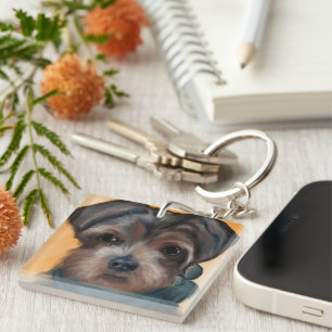 PORTE-CLEFS YORKIE POO          
