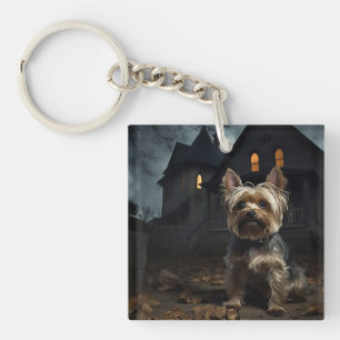 Porte-clefs Yorkshire Terrier Halloween effrayant
