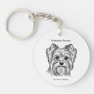 Porte-clefs Yorkshire Terrier Portrait