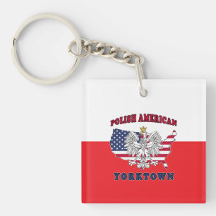 Porte-clefs Yorktown Texas Polonais Américain