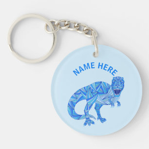 Porte-clefs Z T-Rex Dinosaur animal préhistorique coloré