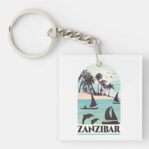 Porte-clefs Zanzibar Afrique Vintage