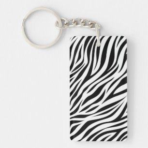 Porte-clefs Zebra Animal Skin Imprimer Motif-15391