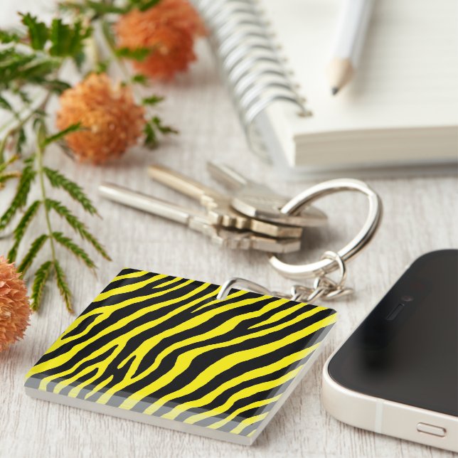 Porte-clefs Zebra Print (Devant Droit)
