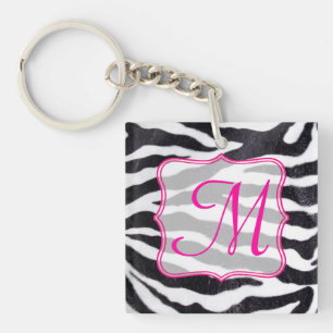 Porte-clefs Zebra Stripe Poster de animal Wild Cat Safar Porte