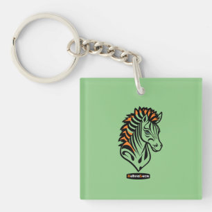 Porte-clefs ZebraLeon adaptatif - illustration avec texte