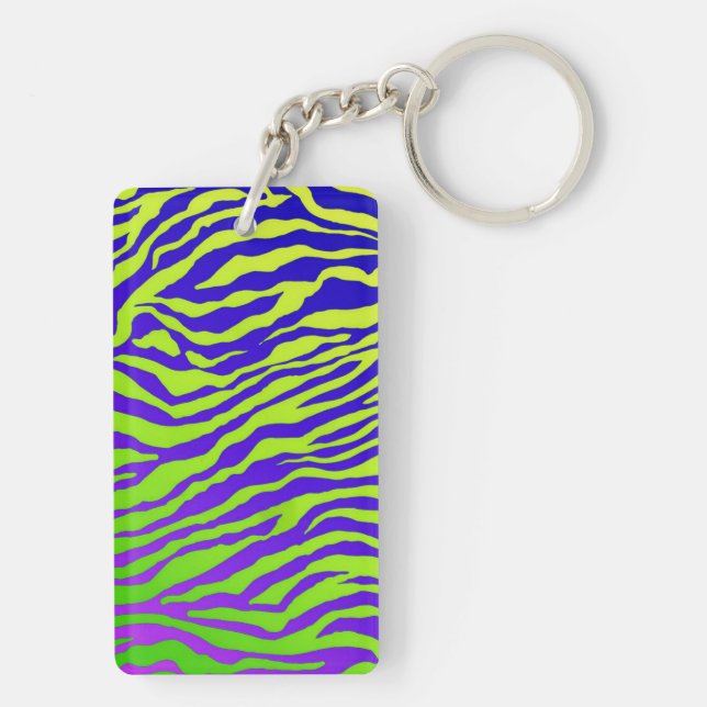 Porte-clefs Zèbre vert (Dos)