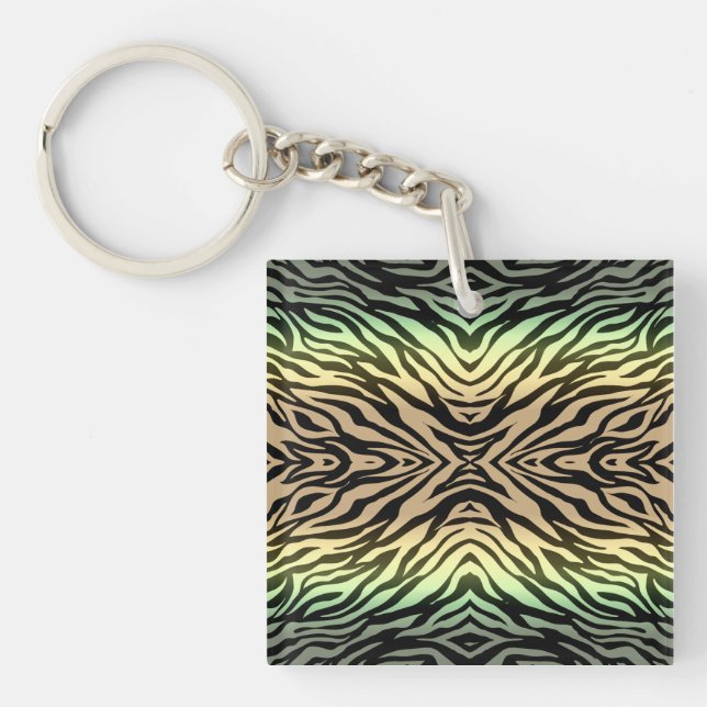 Porte-clefs Zèbres dans la forêt (Devant)